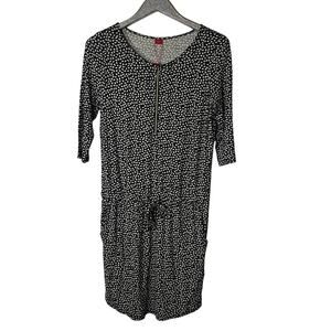 S. Oliver Black and White Printed Romper